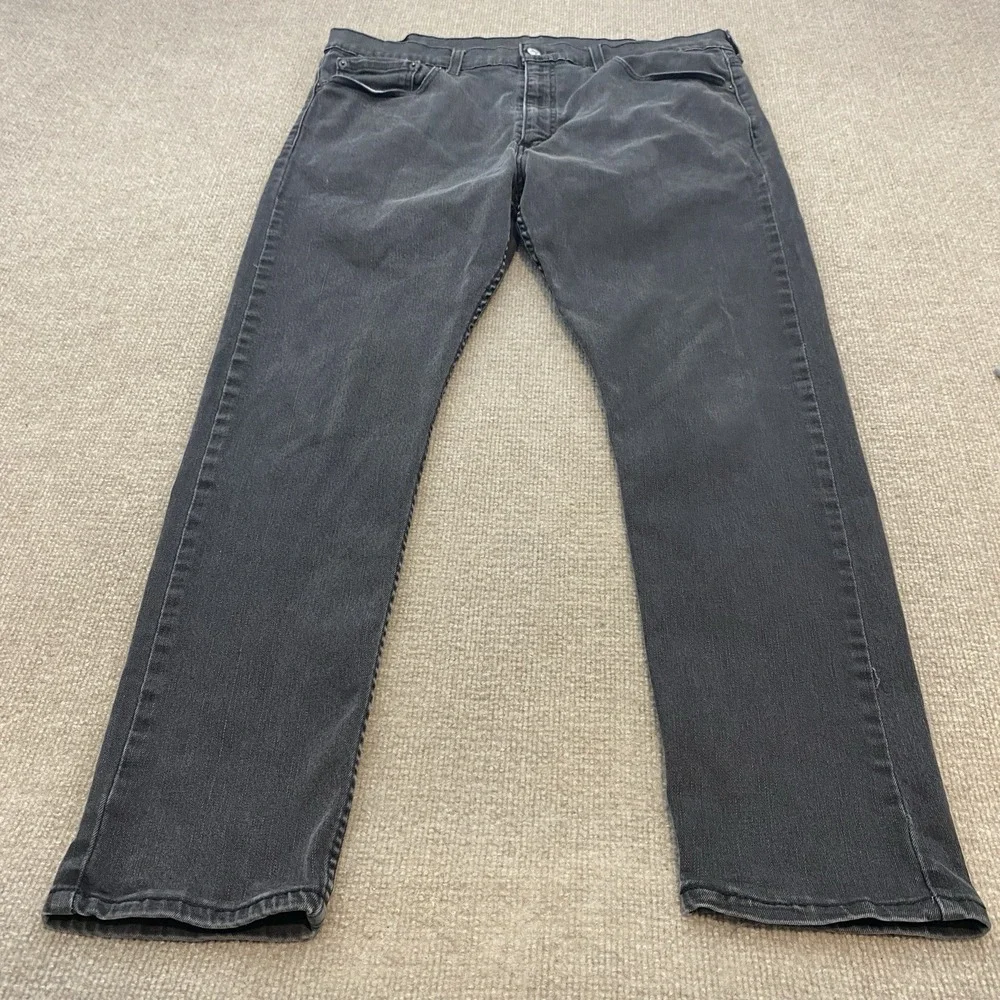 Levis 512 Jeans Mens 38x30 Black Charcoal Wash Regular Straight Stretch Pants